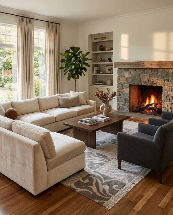 Detail image of 6' 9 x 10' Hand Knotted Darya Wool Rug