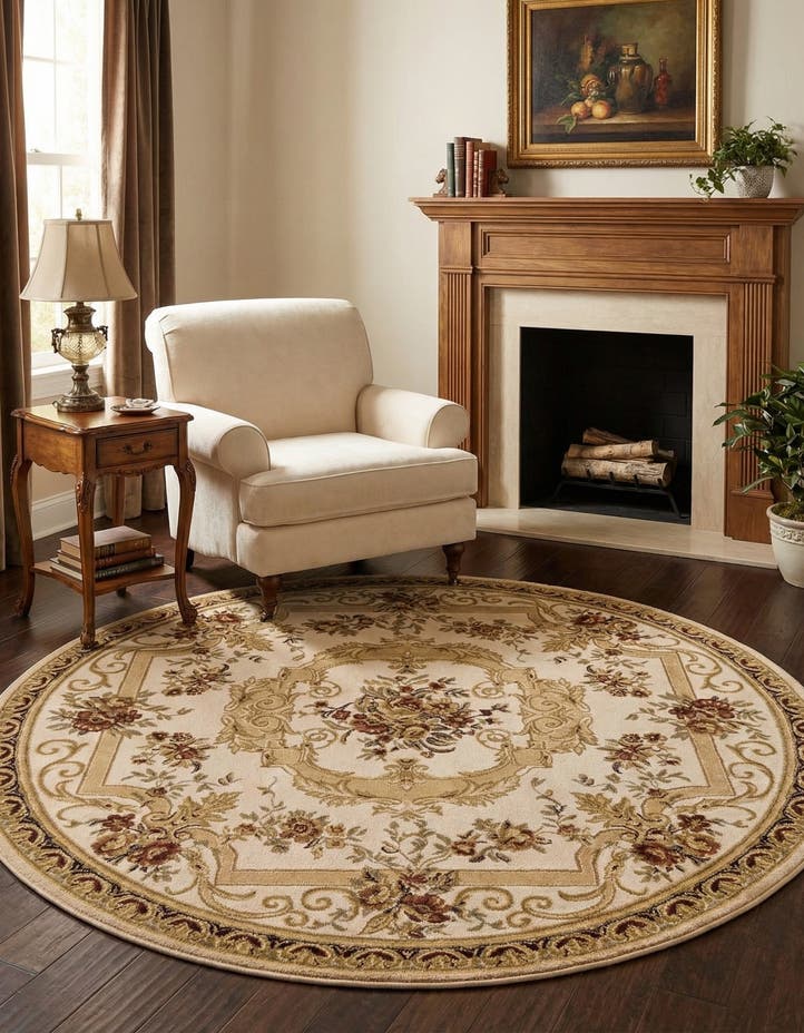 7' x 7' Chateau Round Rug