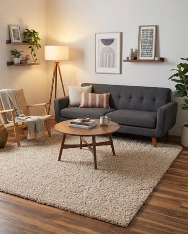  7' x 7' Zermatt Shag Square Rug