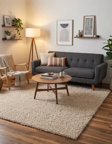 7' x 7' Zermatt Shag Square Rug