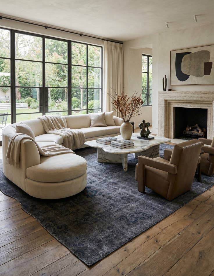 Detail image of 9' 10 x 11' 10  Hand Knotted Ultra Vintage Persian Wool Rug