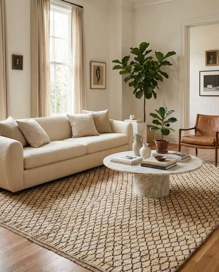 5' 5 x 7' 9 Hand Knotted Darya Wool Rug