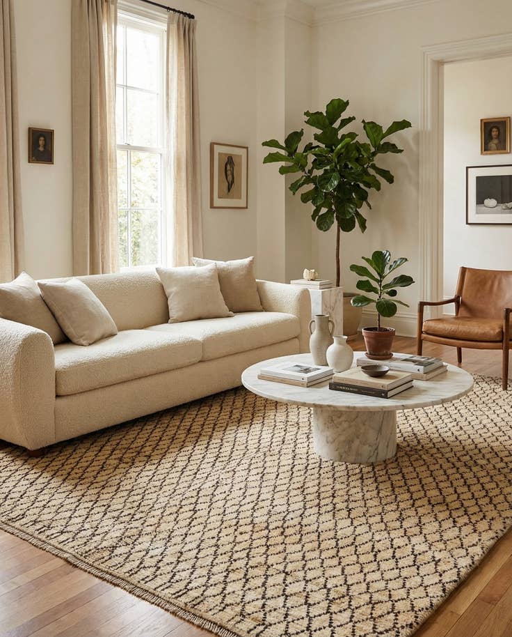 Detail image of 5' 5 x 7' 9 Hand Knotted Darya Wool Rug