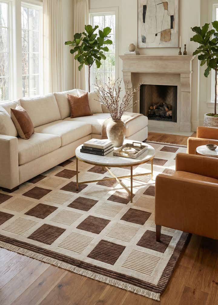 6' 7 x 10' Hand Knotted Darya Wool Rug