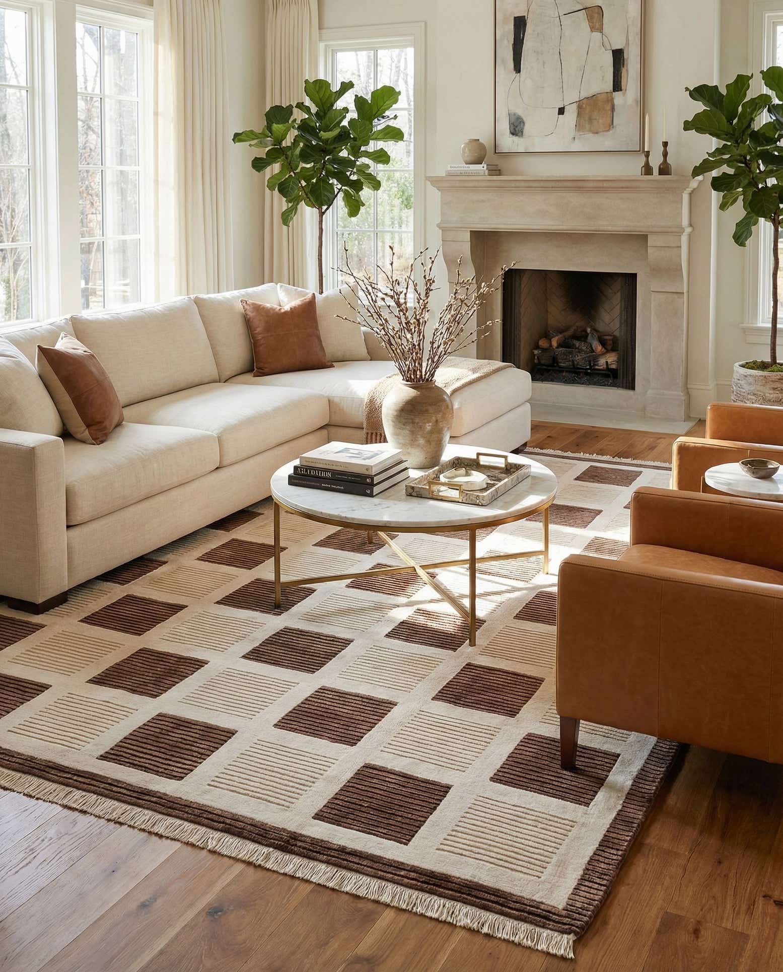6' 7 x 10' Hand Knotted Darya Wool Rug