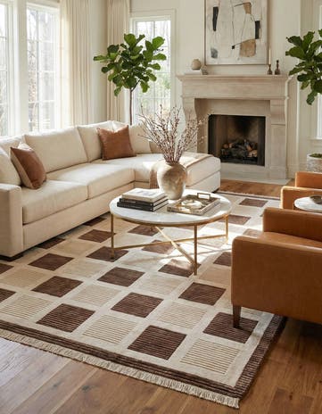 6' 7 x 10' Hand Knotted Darya Wool Rug