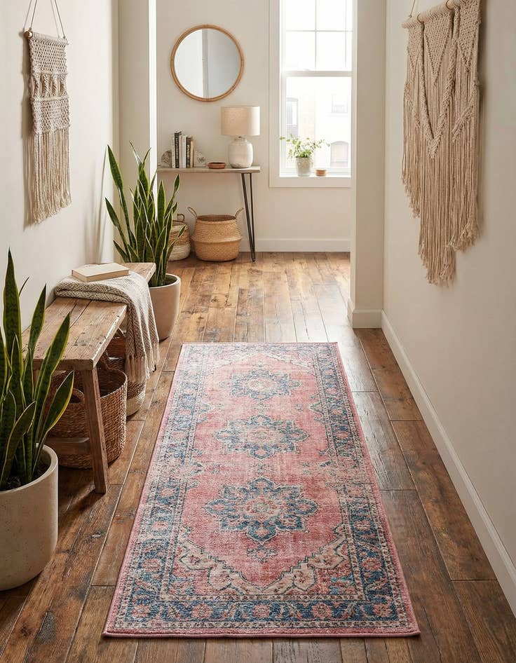 Detail image of 2' x 5'  Washable Mangata Runner Rug