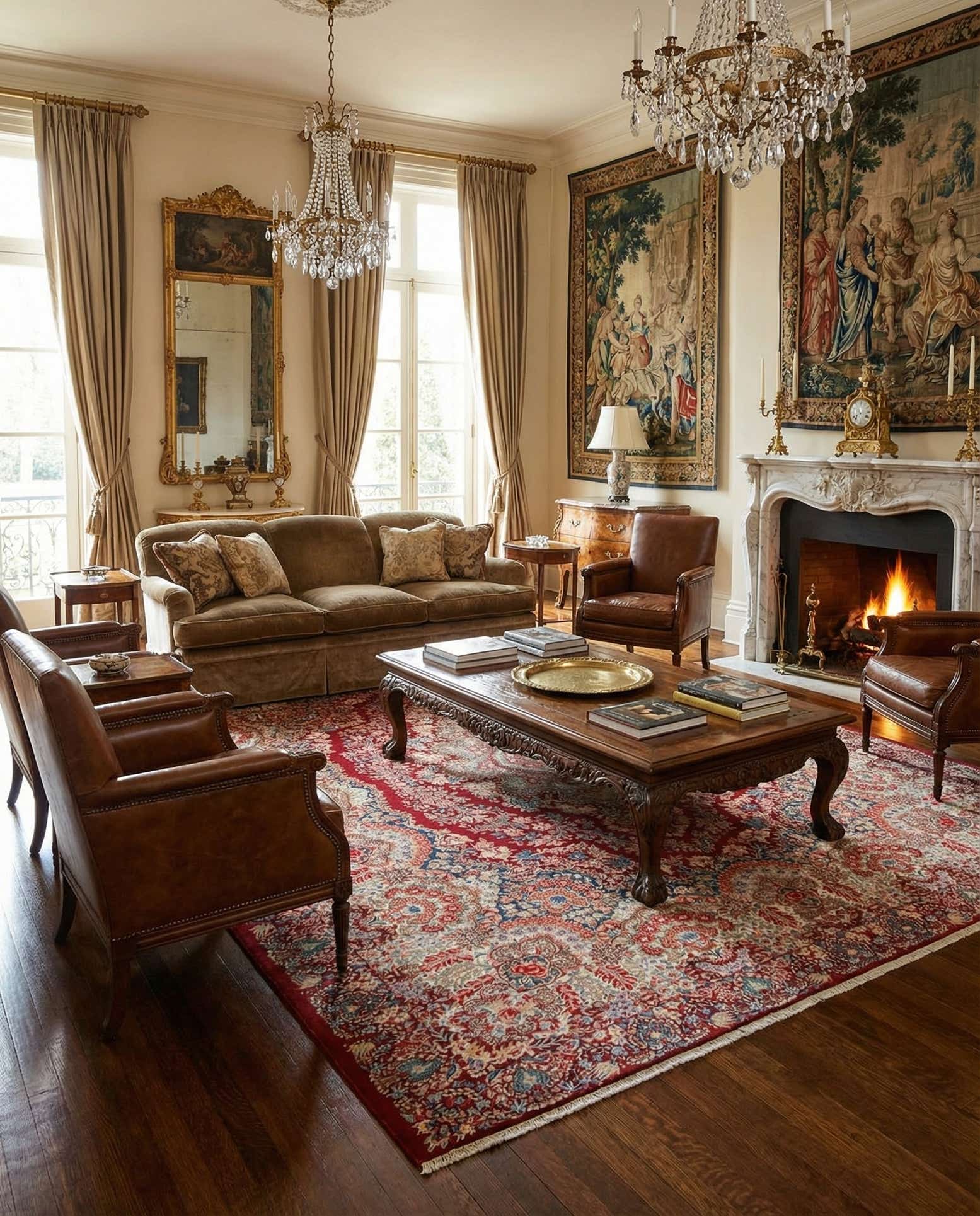 9' 10 x 13' Kerman Rug