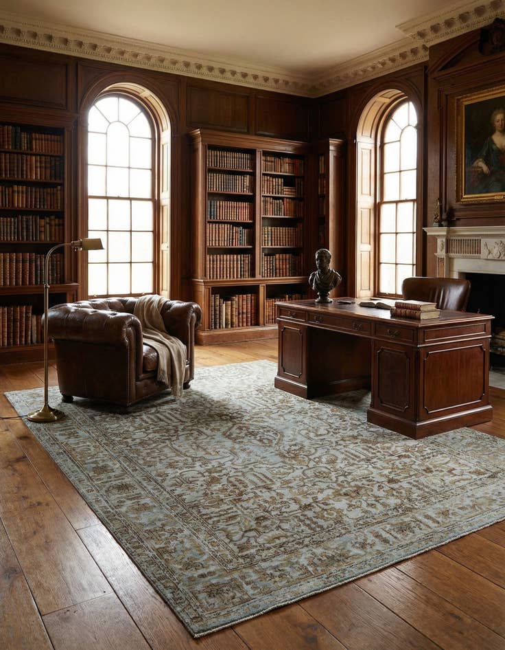 Detail image of 8' 2 x 11' 2 Vintage Royal Wool Rug