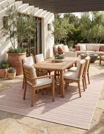 10' x 14' Easy-Clean Ribbon Indoor / Outdoor Rug