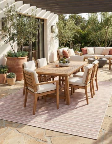 10' x 14' Easy-Clean Ribbon Indoor / Outdoor Rug