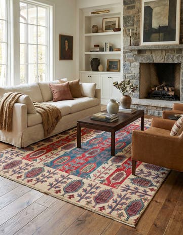 5' x 6' 10 Hand Knotted Kazak Rug