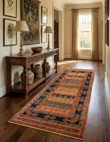 2' 9 x 6' 11 Luribaft Wool Runner Rug