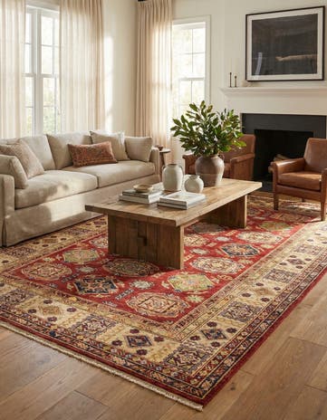 5' 7 x 8' 1 Hand Knotted Kazak Oriental Rug