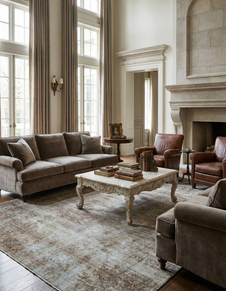 Detail image of 8' 7 x 13' 5 Vintage Royal Wool Rug