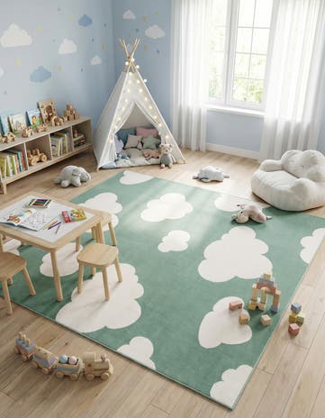 7' 10 x 7' 10 Whimsy Kids Square Rug