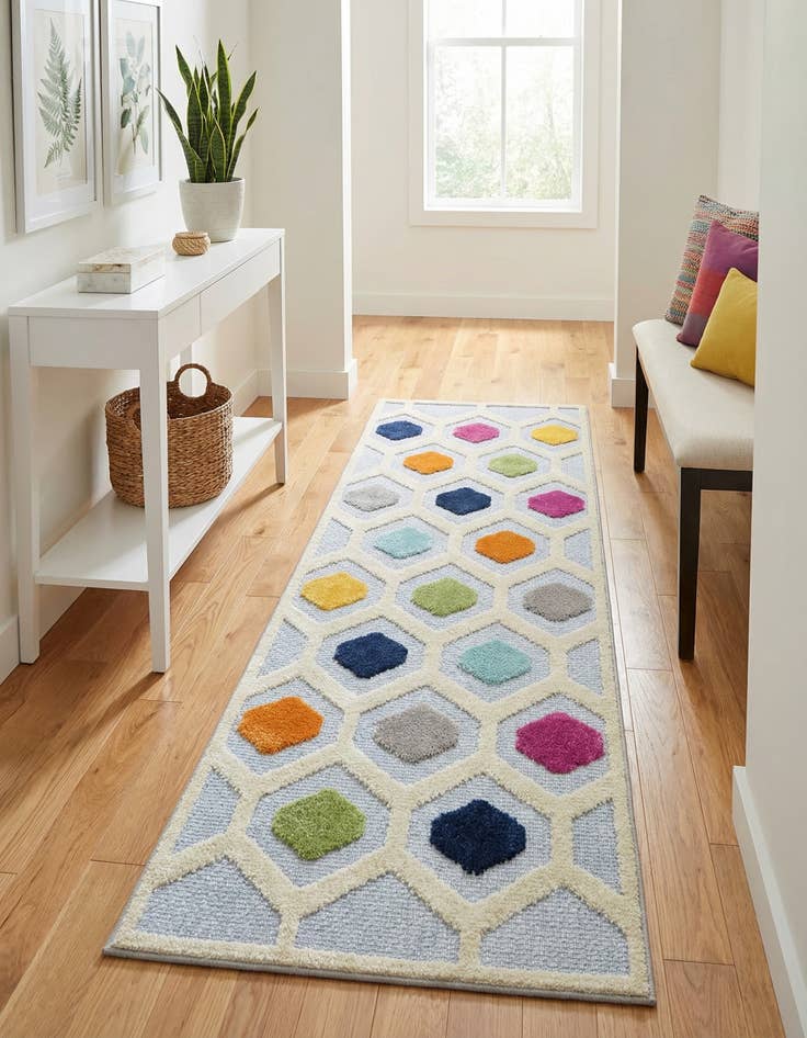 Detail image of  2' x 6'  Washable Aruba Indoor / Outdoor Runner Rug