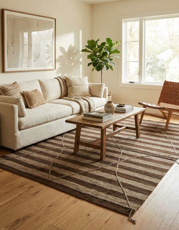 6' 5 x 9' 10 Hand Knotted Moroccan Wool Rug