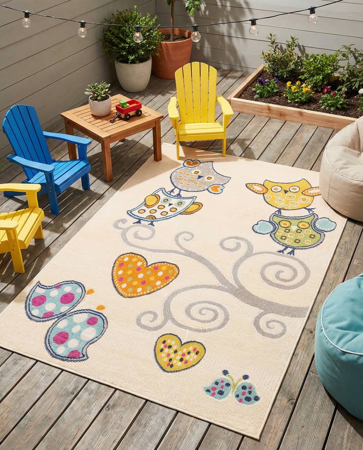 Detail image of 5' 3 x 7' 7 Easy-Clean Indoor / Outdoor Rug