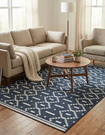 5' 3 x 7' 8 Lattice Rug