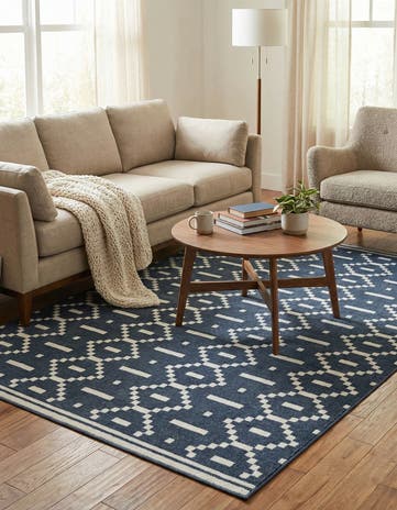 5' 3 x 7' 8 Lattice Rug