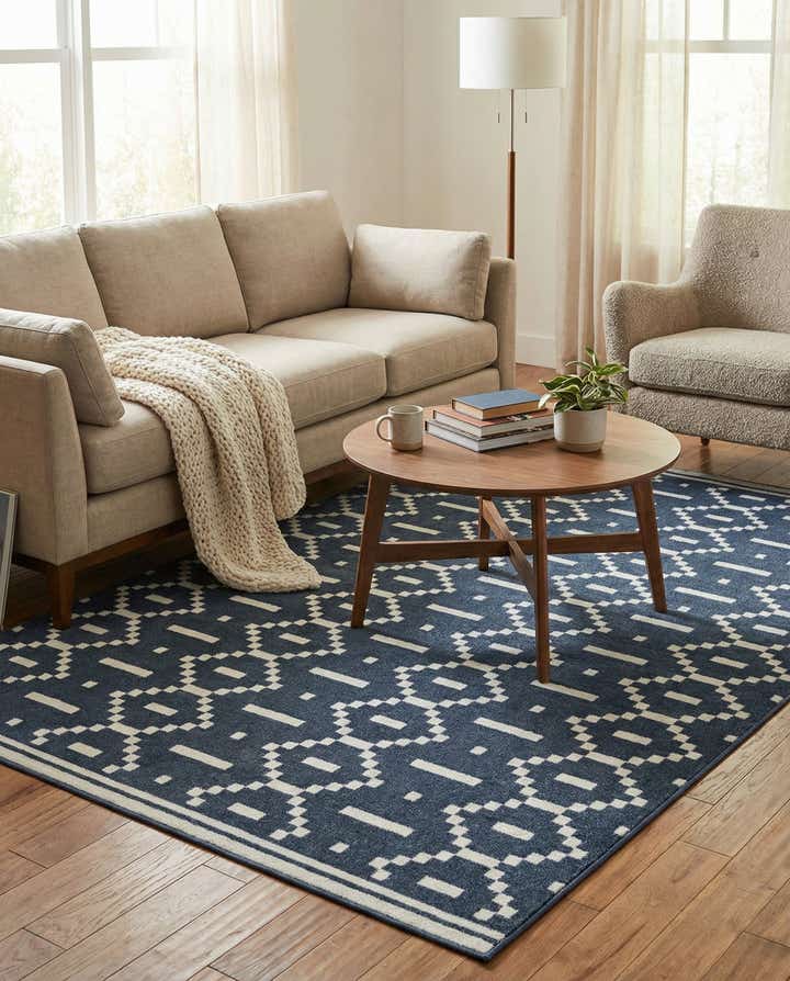 5' 3 x 7' 8 Lattice Rug