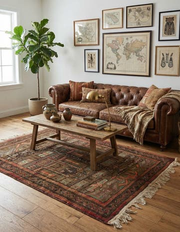 4' 7 x 6' 8 Hand Knotted Balouch Persian Wool Rug