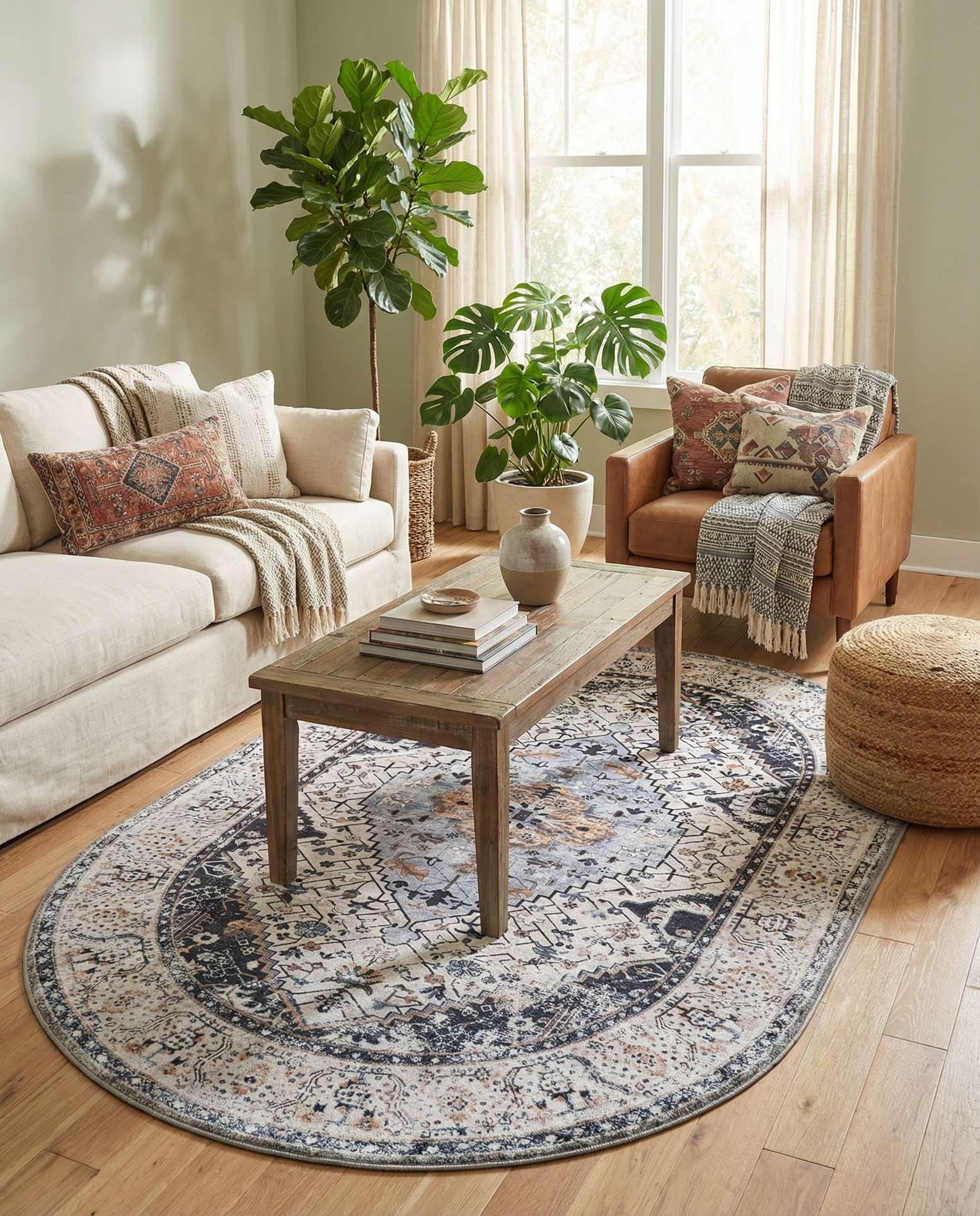 4' 1 x 6' 1 Yara Oval Rug