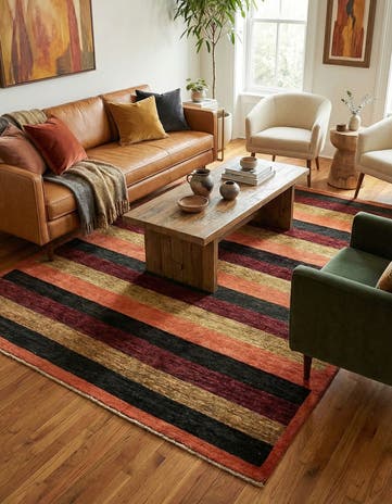4' 9 x 6' 6 Hand Knotted Modern Ziegler Oriental Rug