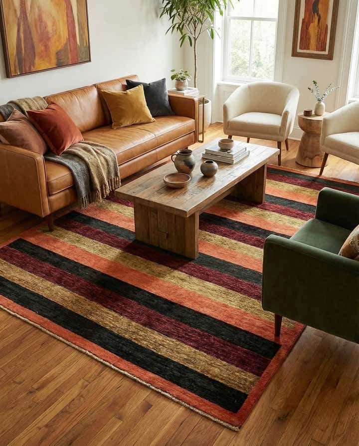 4' 9 x 6' 6 Hand Knotted Modern Ziegler Oriental Rug