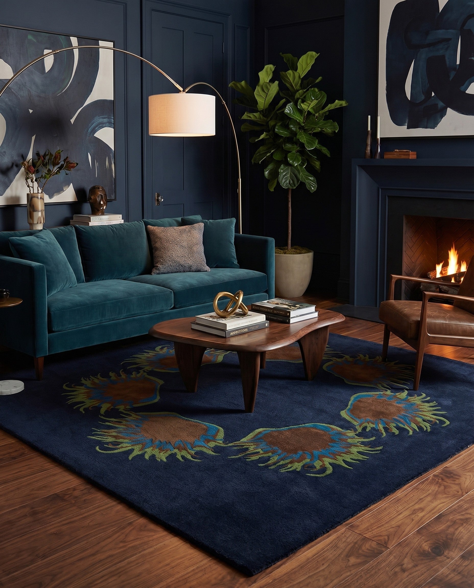 7' 6 x 7' 7 Luna Wool Square Rug