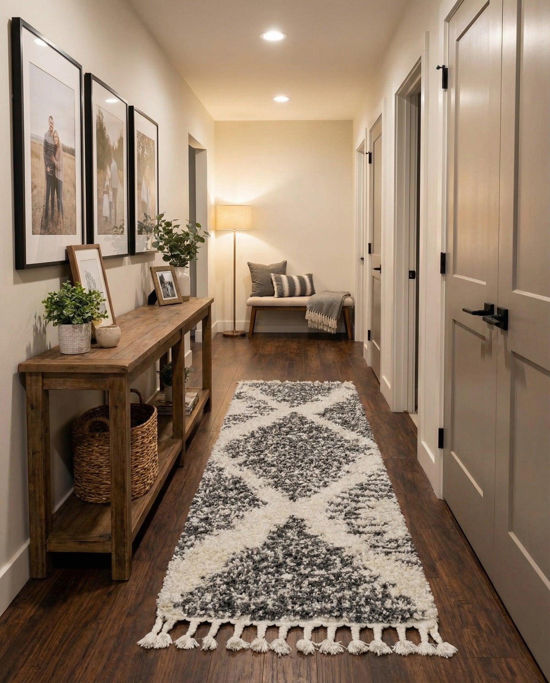  2' 7 x 12' Serenity Shag Runner Rug