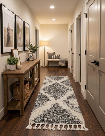 2' 7 x 12' Serenity Shag Runner Rug