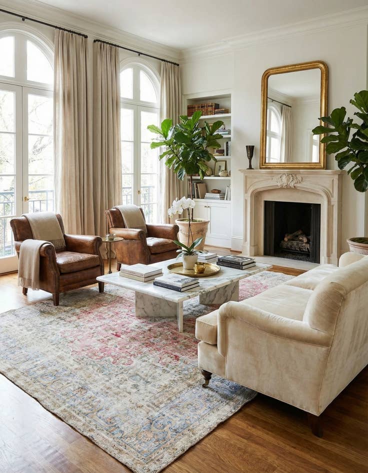 Detail image of 8' 7 x 11' 11  Hand Knotted Ultra Vintage Persian Wool Rug