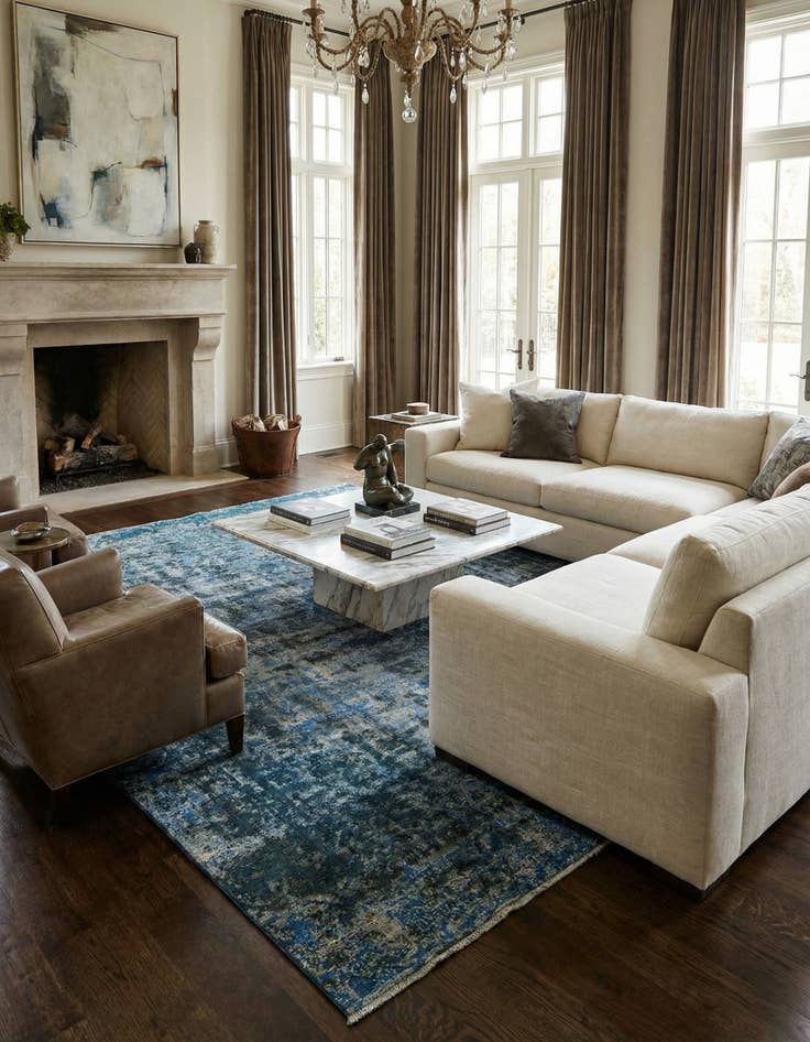 Detail image of 8' 2 x 10' 7  Hand Knotted Ultra Vintage Persian Wool Rug