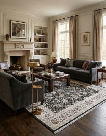 Black Antony Rug