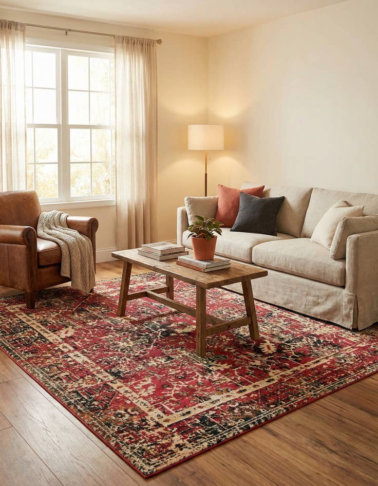 Detail image of 7' 10 x 7' 10 Saturn Square Rug