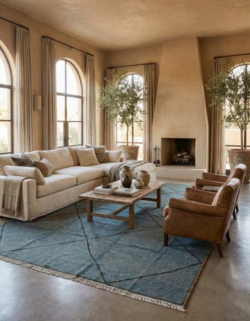 12' x 15' 4 Hand Knotted Moroccan Wool Rug