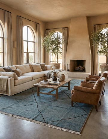 12' x 15' 4 Hand Knotted Moroccan Wool Rug
