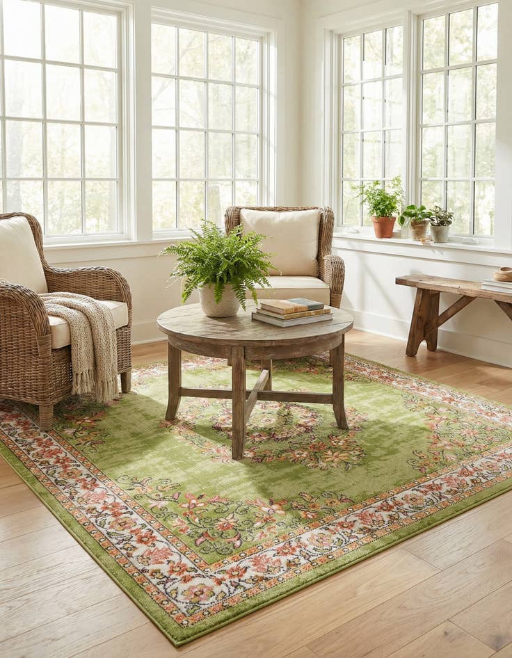 Detail image of 6' 1 x 6' 1 Lucerne Square Rug