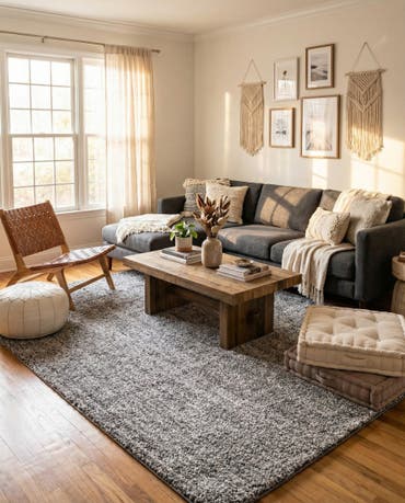  7' 10 x 7' 10 Jill Zarin Shaggy Chic Square Rug