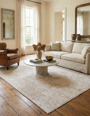 6' 3 x 9' 4 Hand Knotted Ultra Vintage Persian Wool Rug