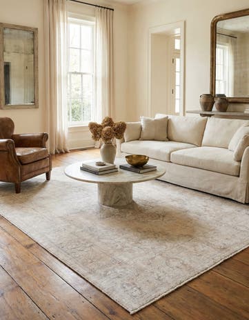 6' 3 x 9' 4 Hand Knotted Ultra Vintage Persian Wool Rug