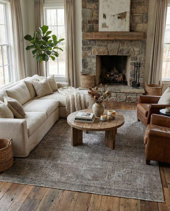 8' x 11' Hand Knotted Ultra Vintage Persian Wool Rug