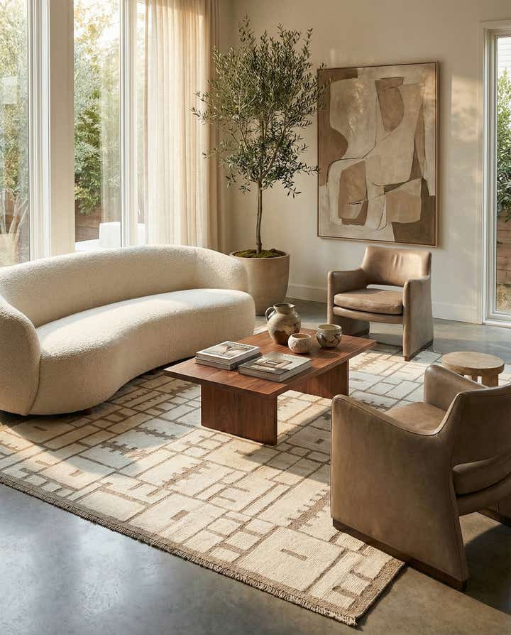 8' 4 x 10' 10 Hand Knotted Beni Marok Rug