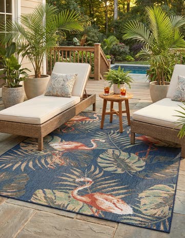 7' 10 x 10' Easy-Clean Baja Indoor / Outdoor Rug