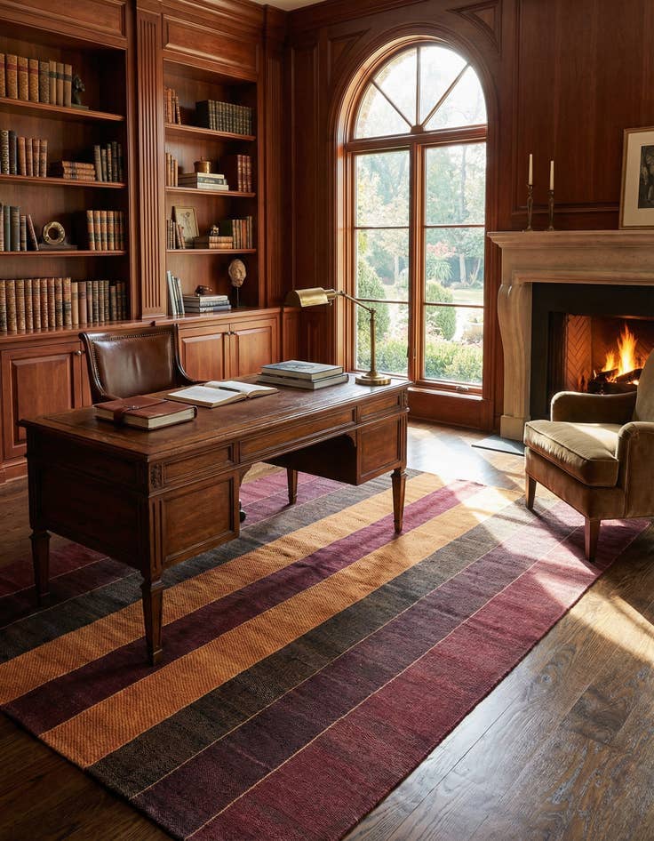 Detail image of 5' 3 x 8' 2 Juma Wool Rug