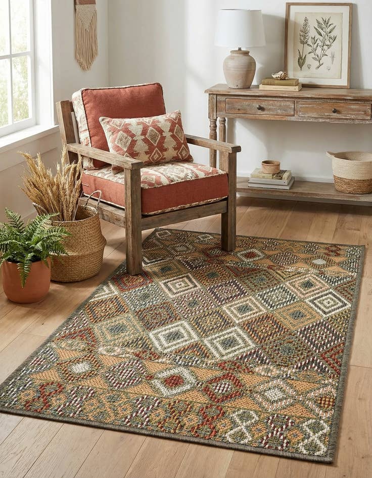 Detail image of 2' x 3'  Washable Baja Indoor / Outdoor Rug