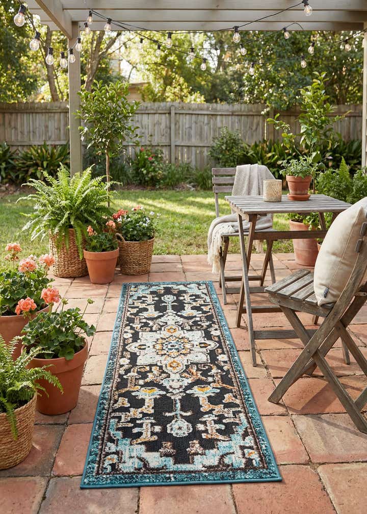 2' x 6' Easy-Clean Casablanca Indoor / Outdoor Runner Rug