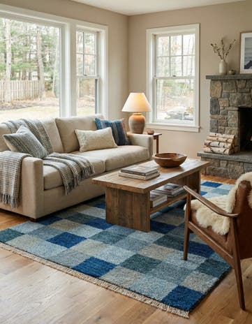 4' x 5' 11 Hand Knotted Gabbeh Wool Rug